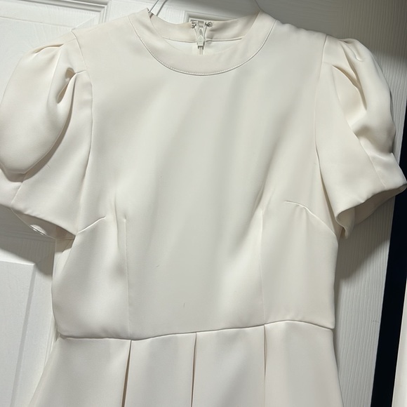 Tops Cream Colored Antonio Melano Blouse That Zips In The Back Poshmark